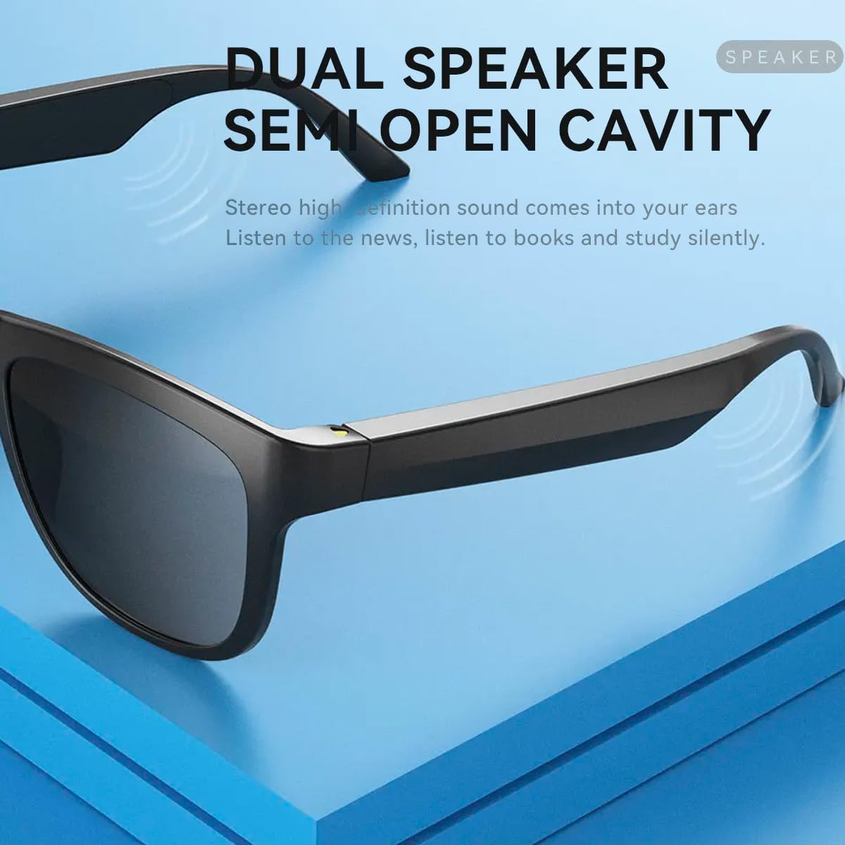 GS01 Smart Bluetooth Sunglasses, Audio Sunglasses With Speaker, UV400 Polarized lens, Open Ear Music, Touch Control - Image 6