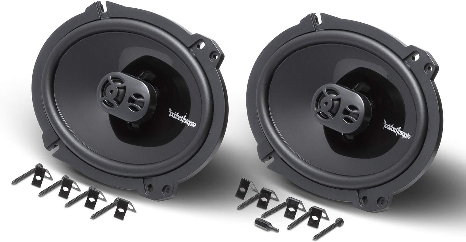 Rockford Fosgate P1683 Punch 6"x8" 3-Way Coaxial Full Range Speakers - Black (Pair) - Image 4